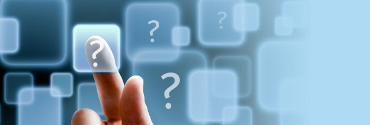 Instructor selecting a question from a presentation screen